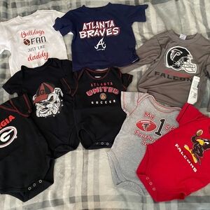 GA team Sports Onesies, t-shirts and long sleeve 18 month